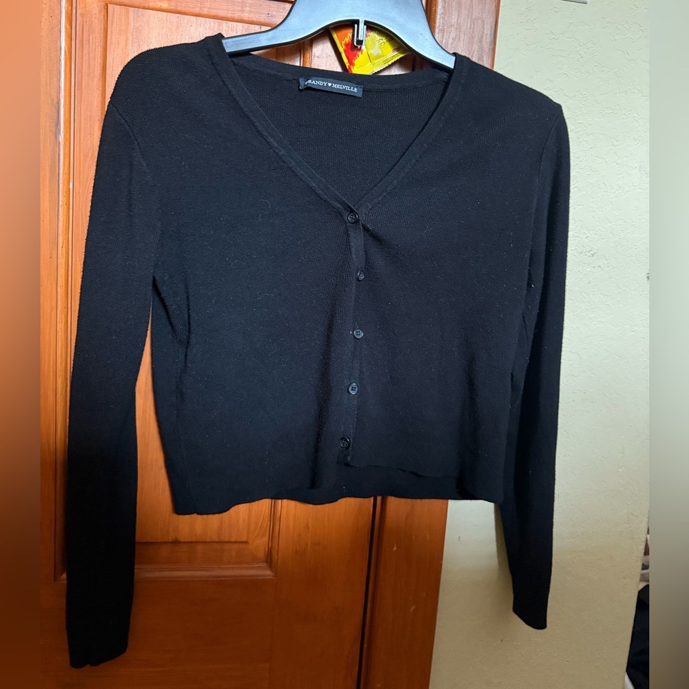 Brandy Melville Cropped V-Neck Cardigan
